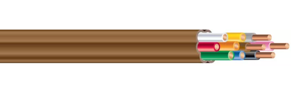 250 ft. 18 ga 8-Conductor Wire in Brown